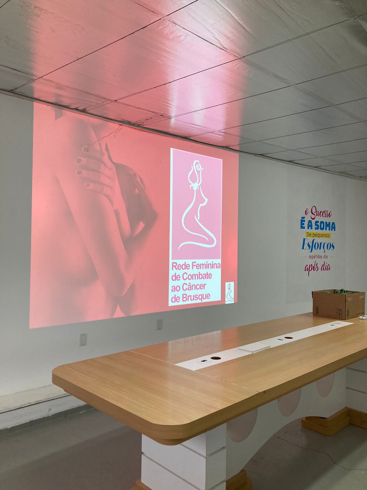 Rede Feminina na empresa Maroma falando sobre prevenção🌷