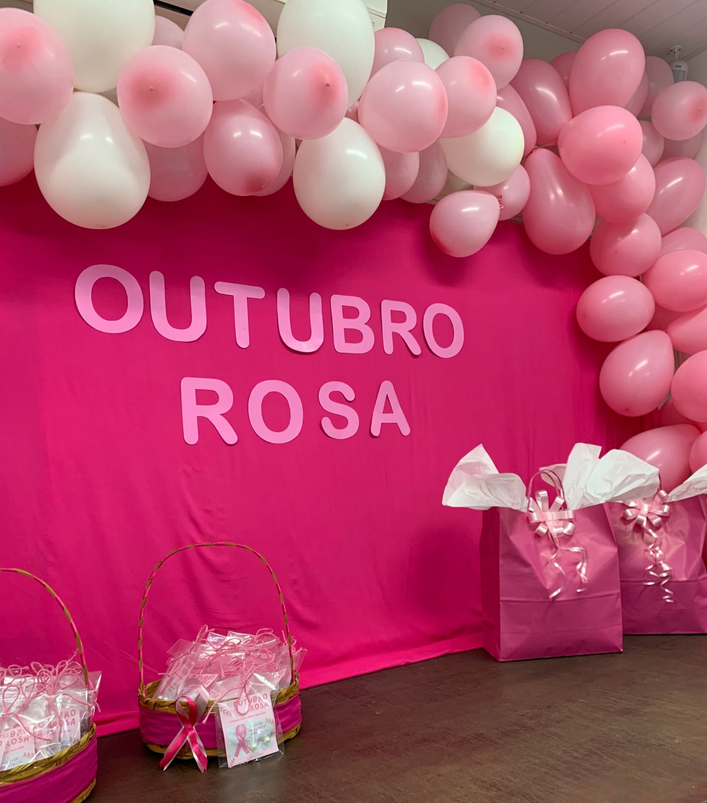 Rede Feminina na empresa Vínculo Basic falando sobre prevenção e o trabalho da rede feminina de Brusque